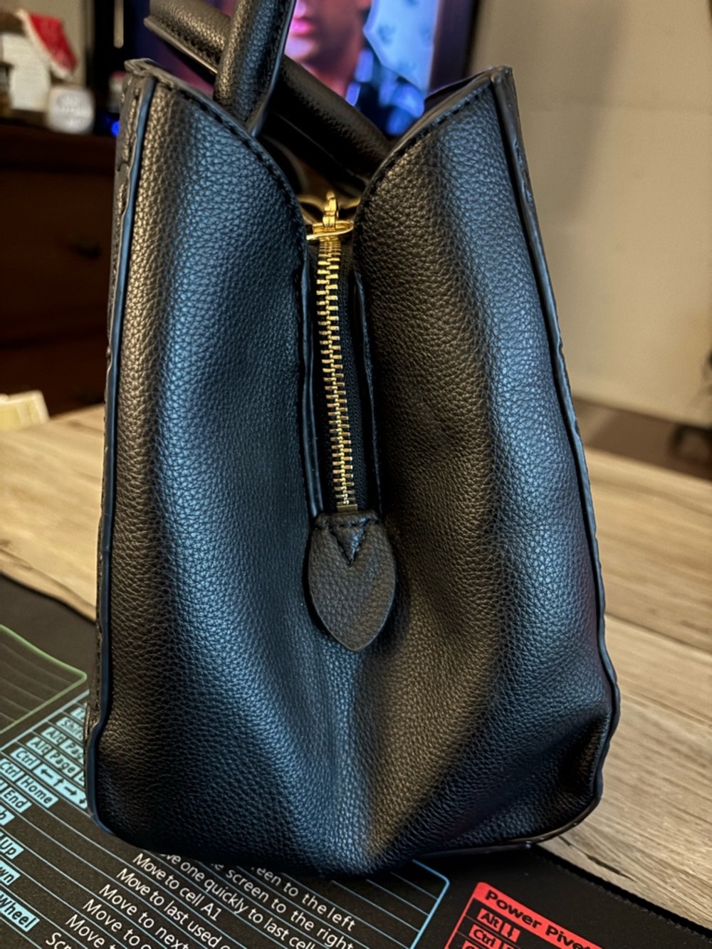 Empreinte Black Leather Satchel - Picture 3 of 6